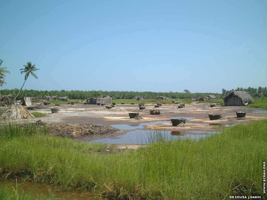 fonds d cran Afrique - Bnin Houakp-Daho Agugu - villages de Ouidah et de Porto-novo - de J.Gabin de SOUZA  (Bibi-Dessin)