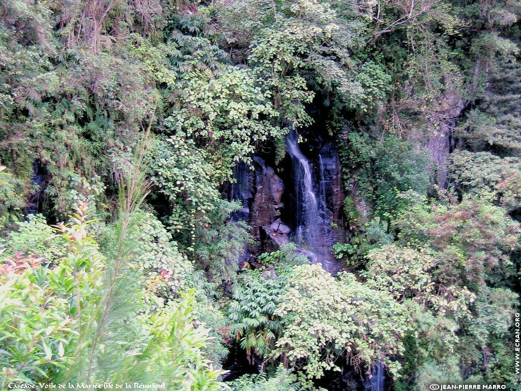 fonds d cran Afrique Ile de la runion Cascades - de Jean-Pierre Marro