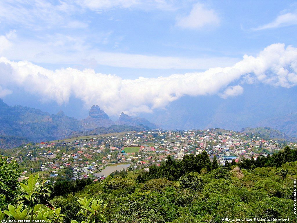 fonds d cran Afrique Ile de la runion Montagne - de Jean-Pierre Marro