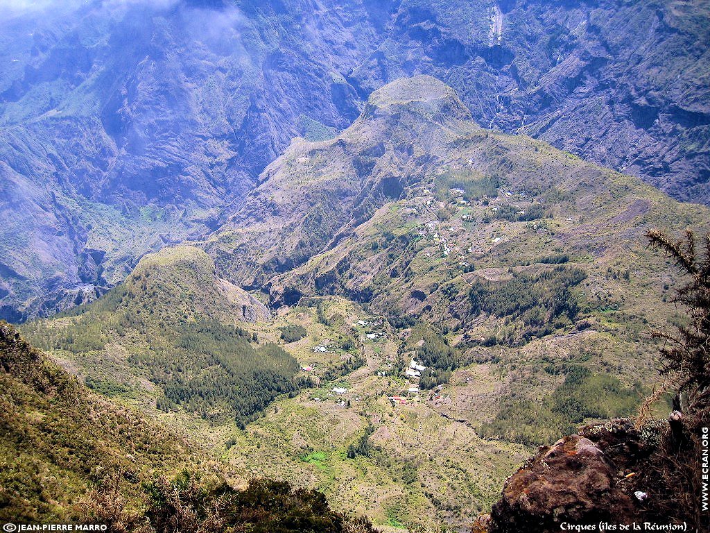 fonds d cran Afrique Ile de la runion Montagne - de Jean-Pierre Marro