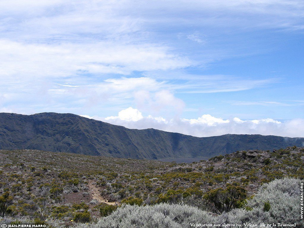 fonds d cran Afrique Ile de la runion Volcan - de Jean-Pierre Marro