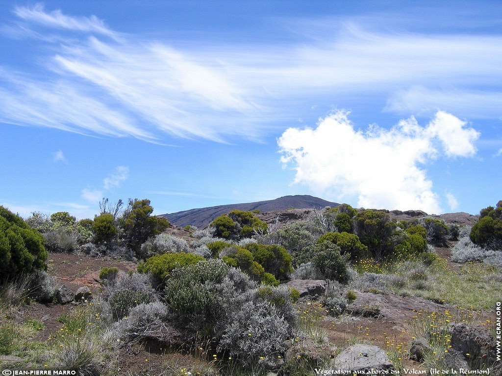 fonds d cran Afrique Ile de la runion Volcan - de Jean-Pierre Marro