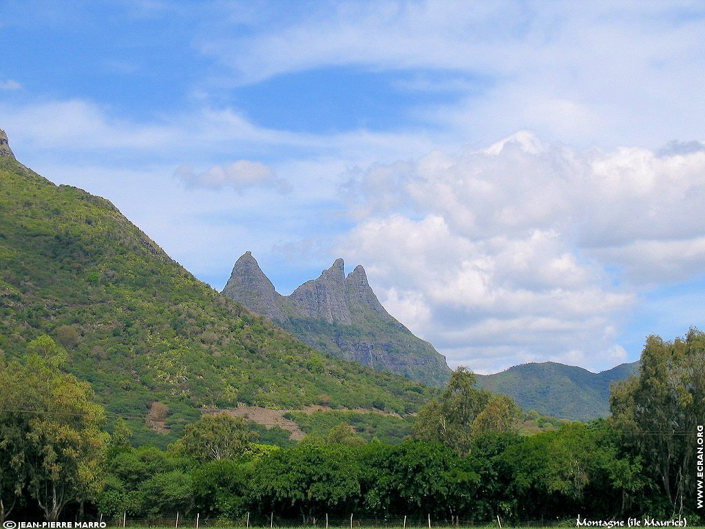 fonds d cran Afrique Ile Maurice Montagne - de Jean-Pierre Marro