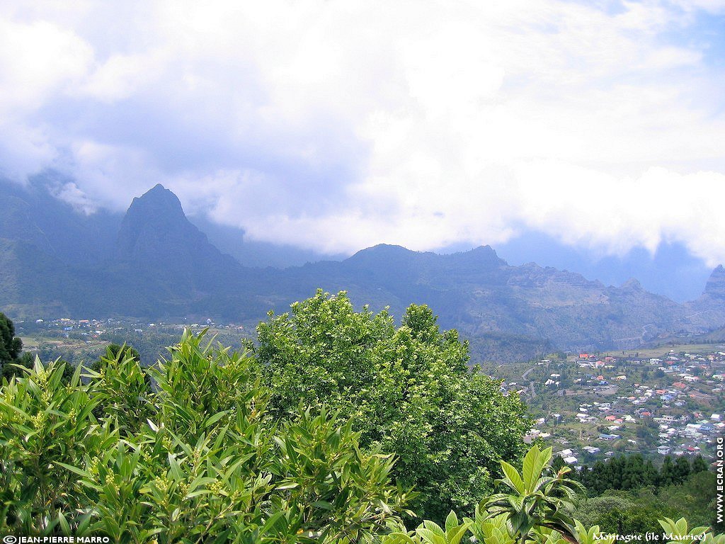 fonds d cran Afrique Ile Maurice Montagne - de Jean-Pierre Marro