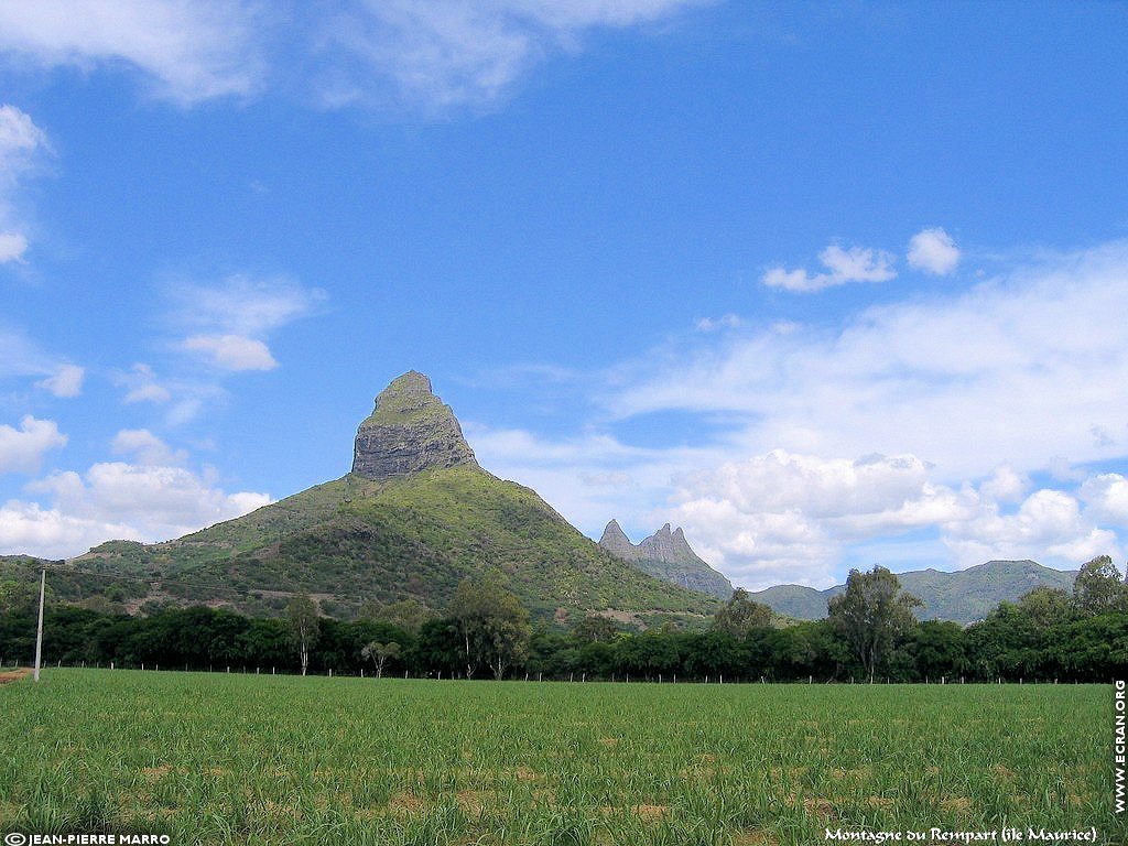 fonds d cran Afrique Ile Maurice Montagne - de Jean-Pierre Marro