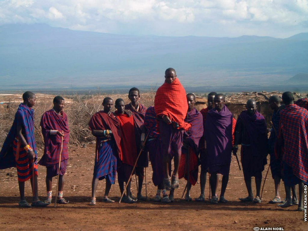 fonds d cran Masa - Massa - Maass - tribu - Kenya - Afrique - de Alain Noel