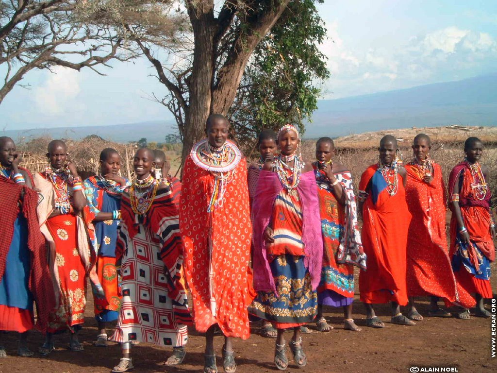 fonds d cran Masa - Massa - Maass - tribu - Kenya - Afrique - de Alain Noel