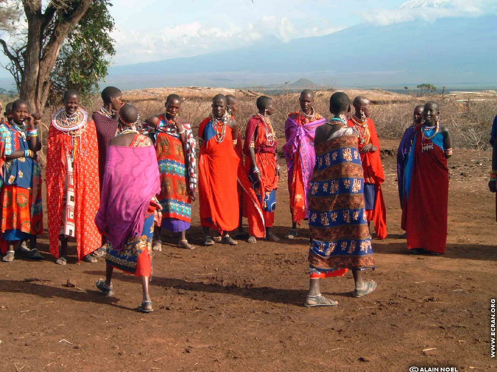 fonds d cran Masa - Massa - Maass - tribu - Kenya - Afrique - de Alain Noel
