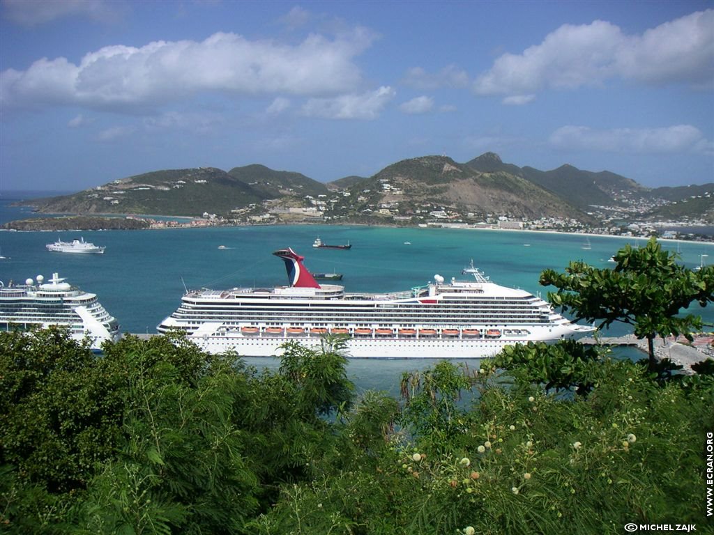 fonds d cran Petites Antilles Caraibes Saint-Martin - de michel Zajk