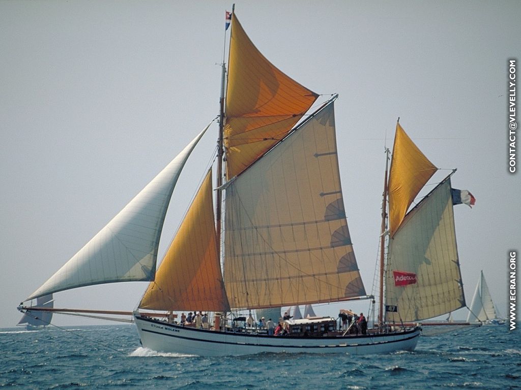 fonds d cran Passionne par la mer et les vieux grements, Brest et Douarnenez 2000 ... - de Vronique