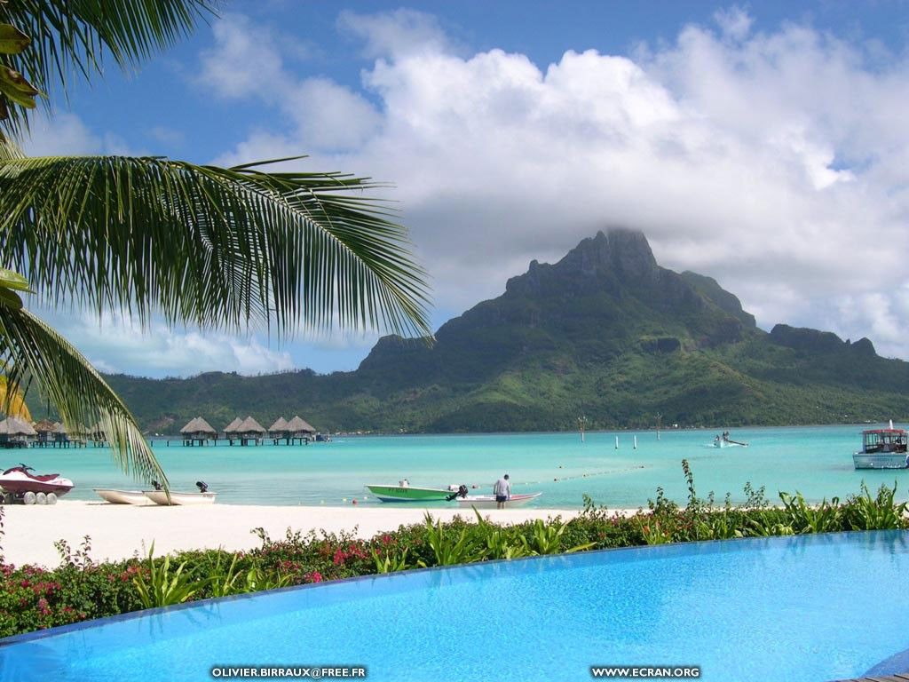 fonds d cran bora-bora-polynesie-francaise - Fond cran du clbre photographe Olivier Birraux - de Olivier Birraux