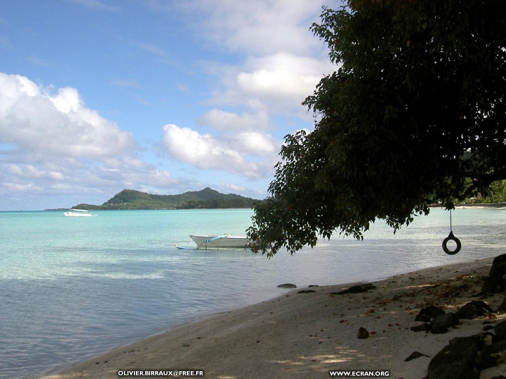 fonds d cran des fonds d'ecran de Bora-Bora bora par Olivier Birraux , habitant  ... Bora bora. Nana et  faaitoito ! - de Olivier Birraux