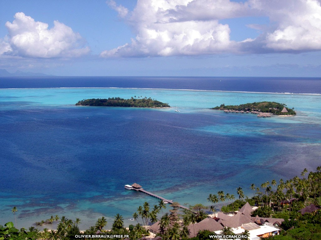 fonds d cran des fonds d'ecran de Bora-Bora bora par Olivier Birraux , habitant  ... Bora bora. Nana et  faaitoito ! - de Olivier Birraux