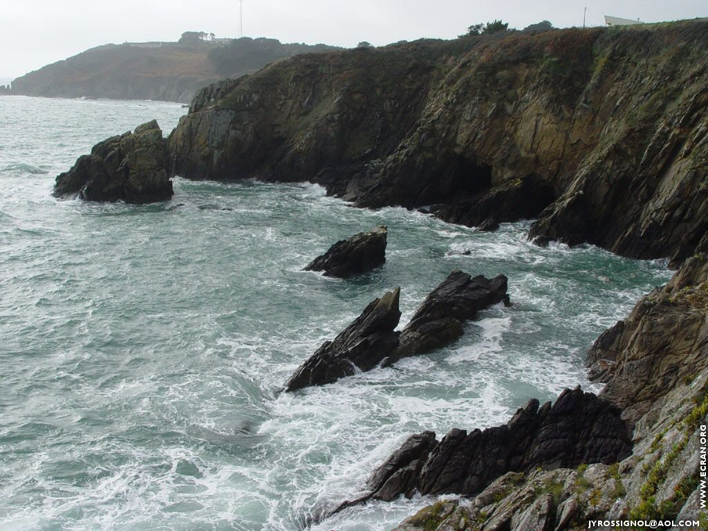 fonds d cran Bretagne-Finistere-Pointe-Saint-Mathieu-Phare - de Jacques-Yves Rossignol