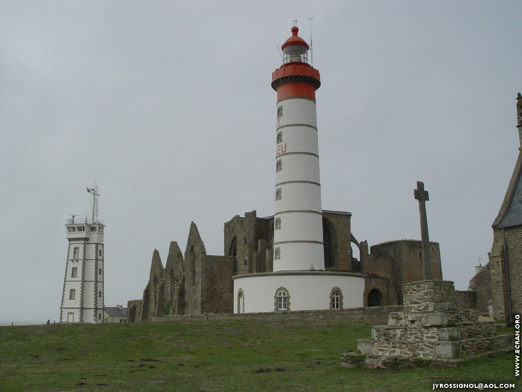 fonds d cran Bretagne-Finistere-Pointe-Saint-Mathieu-Phare - de Jacques-Yves Rossignol