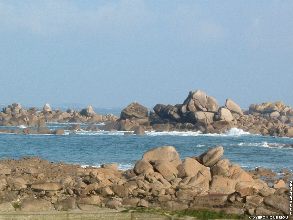 fonds d cran Bretagne - finistre nord - Santec - plage le Diben - de Vronique