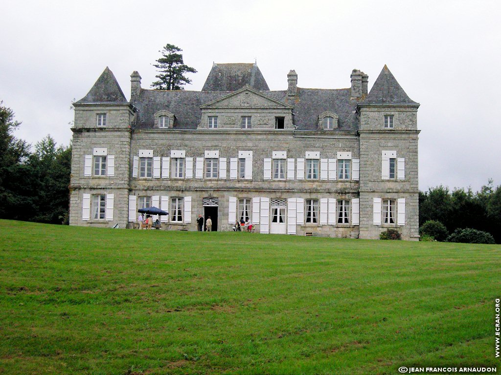 fonds d cran Chateau de Trohanet Langolen Finistre Bretagne - de Jean Francois Arnaudon