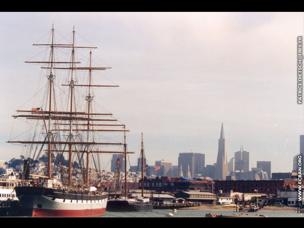 fonds d cran Etats - Unis - Californie , De San-Fransico  Los Angeles - de Patrice Dietsch