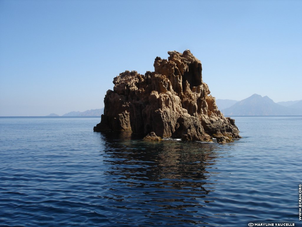 fonds d cran Scandola Corse Golfe de Porto Presqu-ile de Scandola - de Maryline Vaucelle