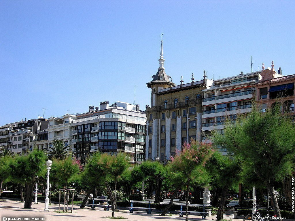 fonds d cran Donostia San sebastian - Pays Basque - Espagne - de Jean-Pierre Marro