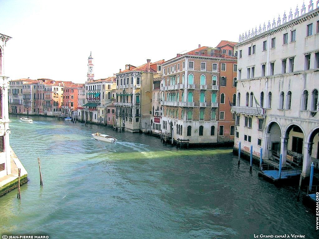 fonds d cran Le Grand canal Pont du Rialto Venise Italie - de Jean-Pierre Marro