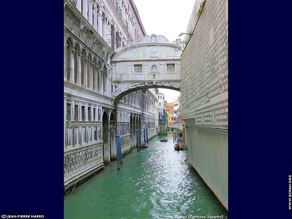 fonds d cran Le Pont des Soupirs ... Venise Italie - de Jean-Pierre Marro