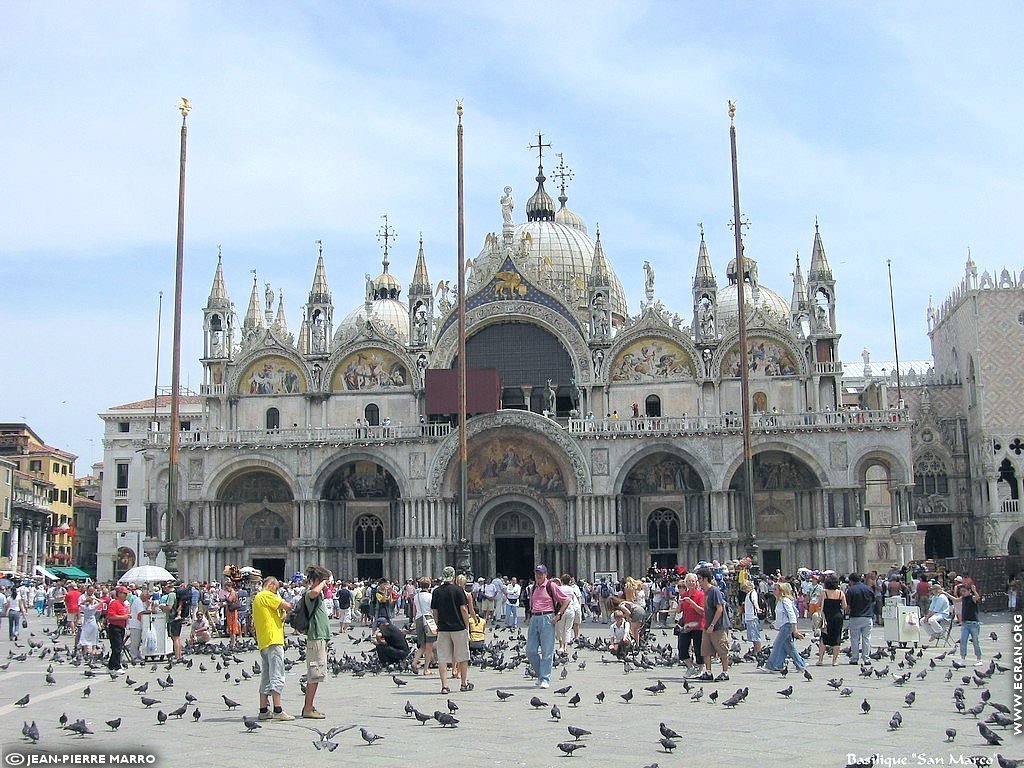 fonds d cran Italie Venise la Basilique et la place San Marco - de Jean-Pierre Marro