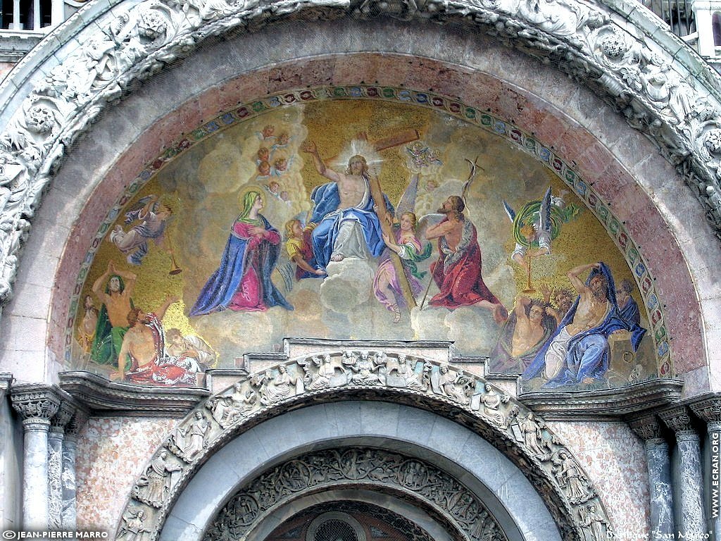 fonds d cran Italie Venise la Basilique et la place San Marco - de Jean-Pierre Marro