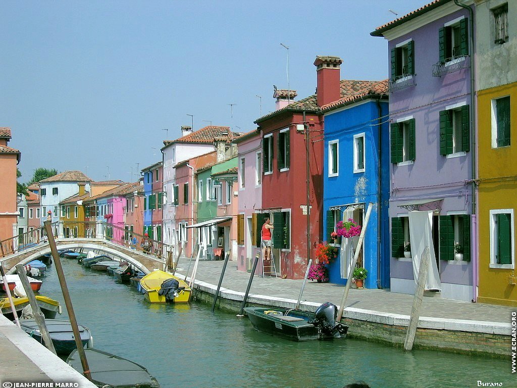 fonds d cran Italie Venise ile de Burano - de Jean-Pierre Marro