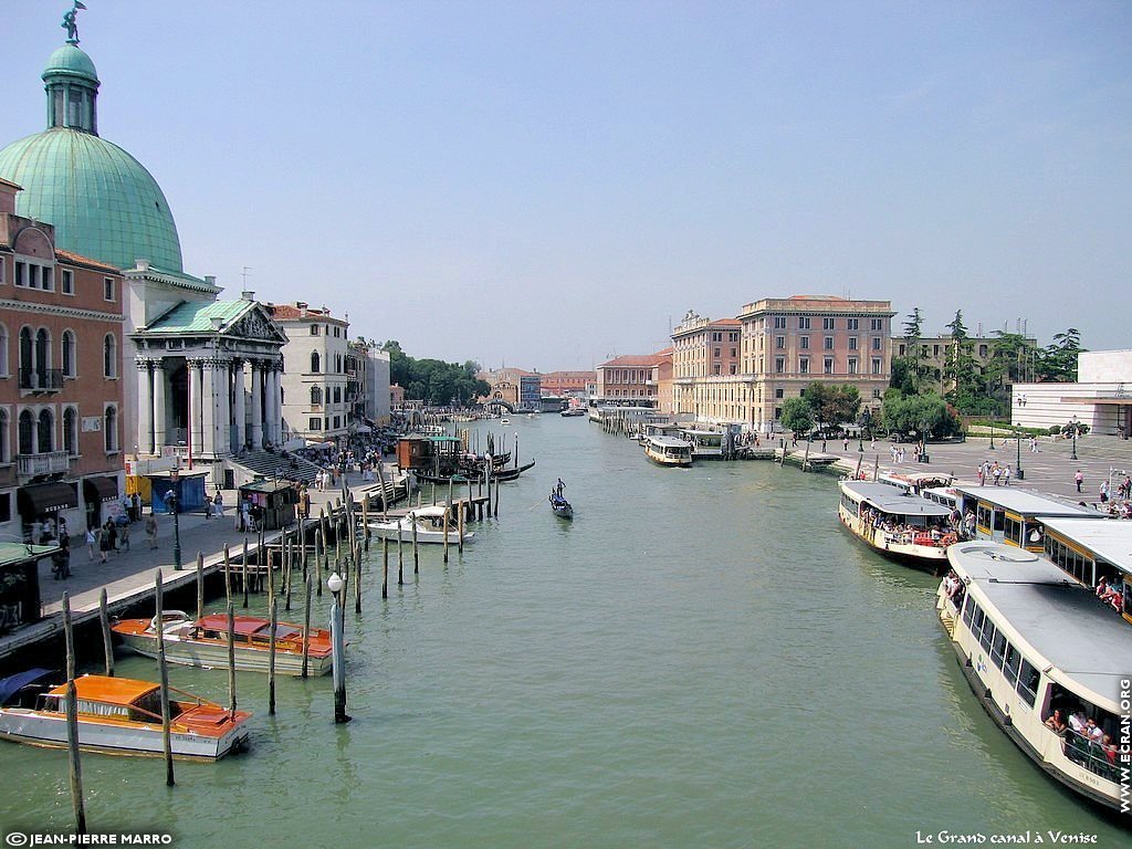 fonds d cran Italie Venise le grand canal - de Jean-Pierre Marro