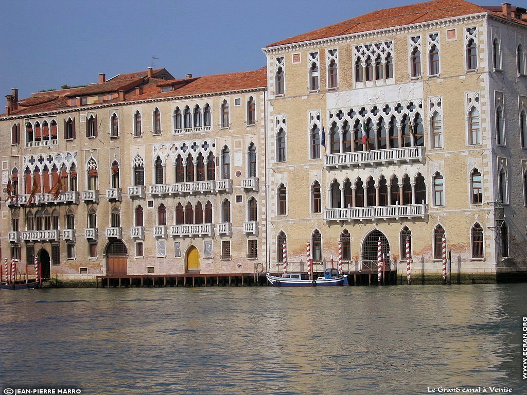 fonds d cran Italie Venise le grand canal - de Jean-Pierre Marro