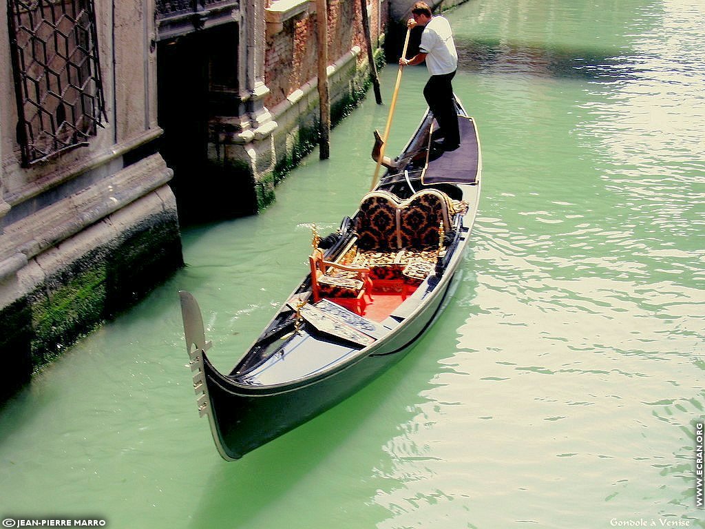 fonds d cran Italie Venise les gondoles - de Jean-Pierre Marro