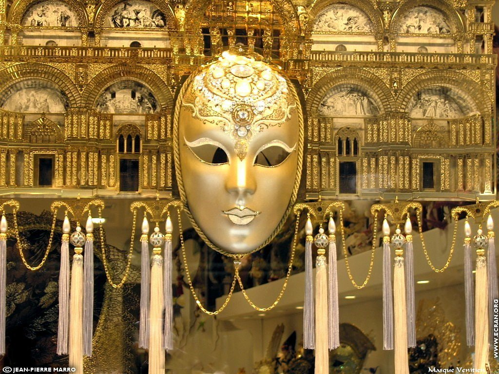 fonds d cran Italie Venise les Masques - de Jean-Pierre Marro