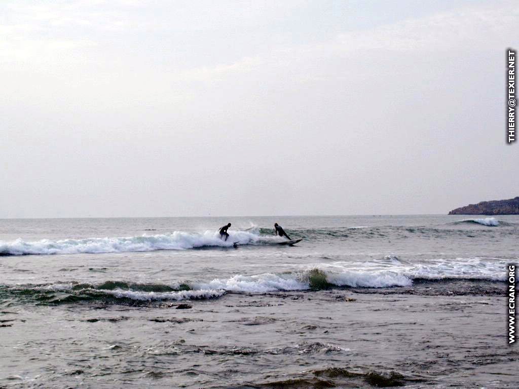 fonds d cran Loire-Atlantique Le Pouliguen - Surf au Pouliguen - de Thierry Texier Lafleur