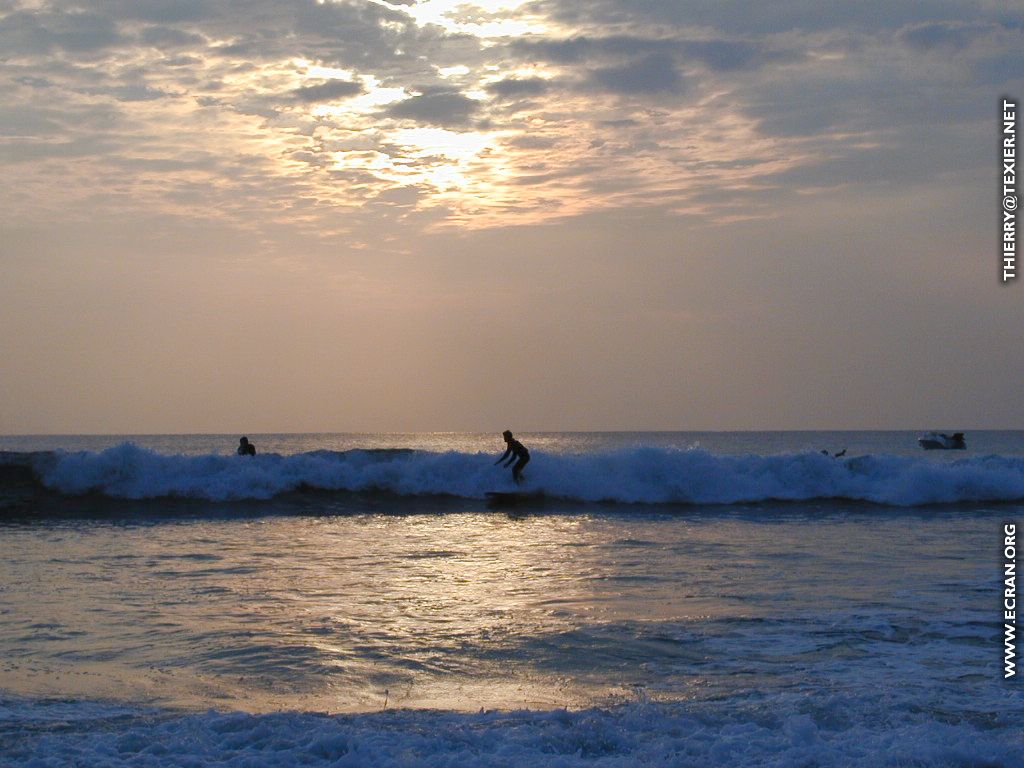 fonds d cran Loire-Atlantique Le Pouliguen - Surf au Pouliguen - de Thierry Texier Lafleur