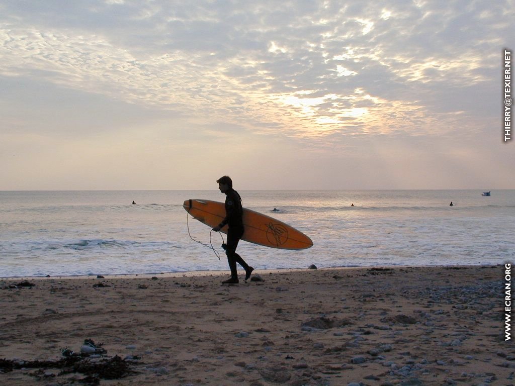 fonds d cran Loire-Atlantique Le Pouliguen - Surf au Pouliguen - de Thierry Texier Lafleur