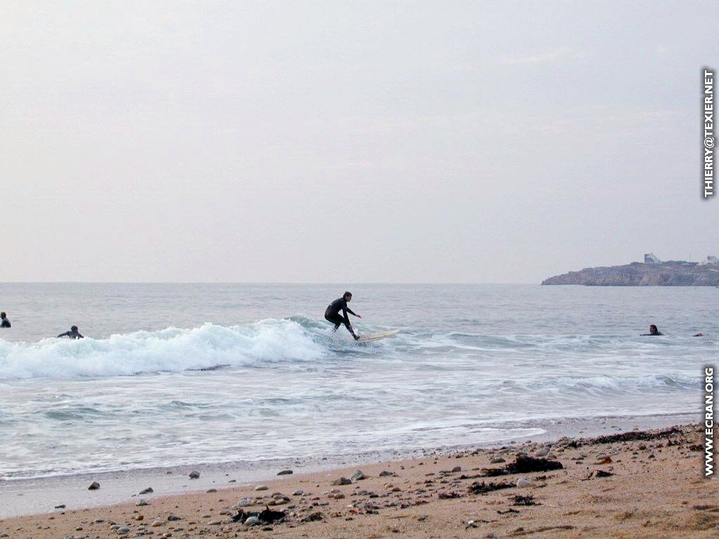 fonds d cran Loire-Atlantique Le Pouliguen - Surf au Pouliguen - de Thierry Texier Lafleur