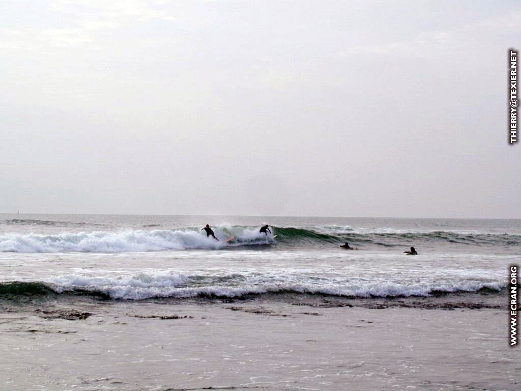 fonds d cran Loire-Atlantique Le Pouliguen - Surf au Pouliguen - de Thierry Texier Lafleur