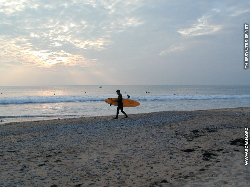 fonds d cran Loire-Atlantique Le Pouliguen - Surf au Pouliguen - de Thierry Texier Lafleur