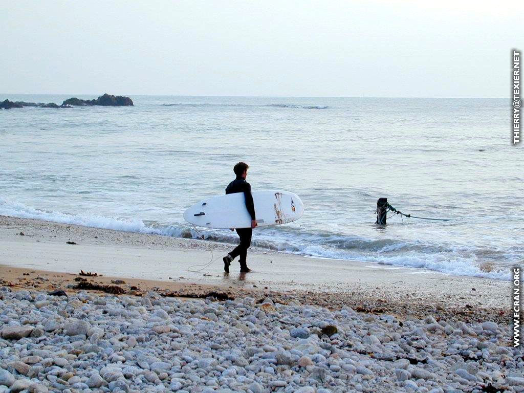 fonds d cran Loire-Atlantique Le Pouliguen - Surf au Pouliguen - de Thierry Texier Lafleur