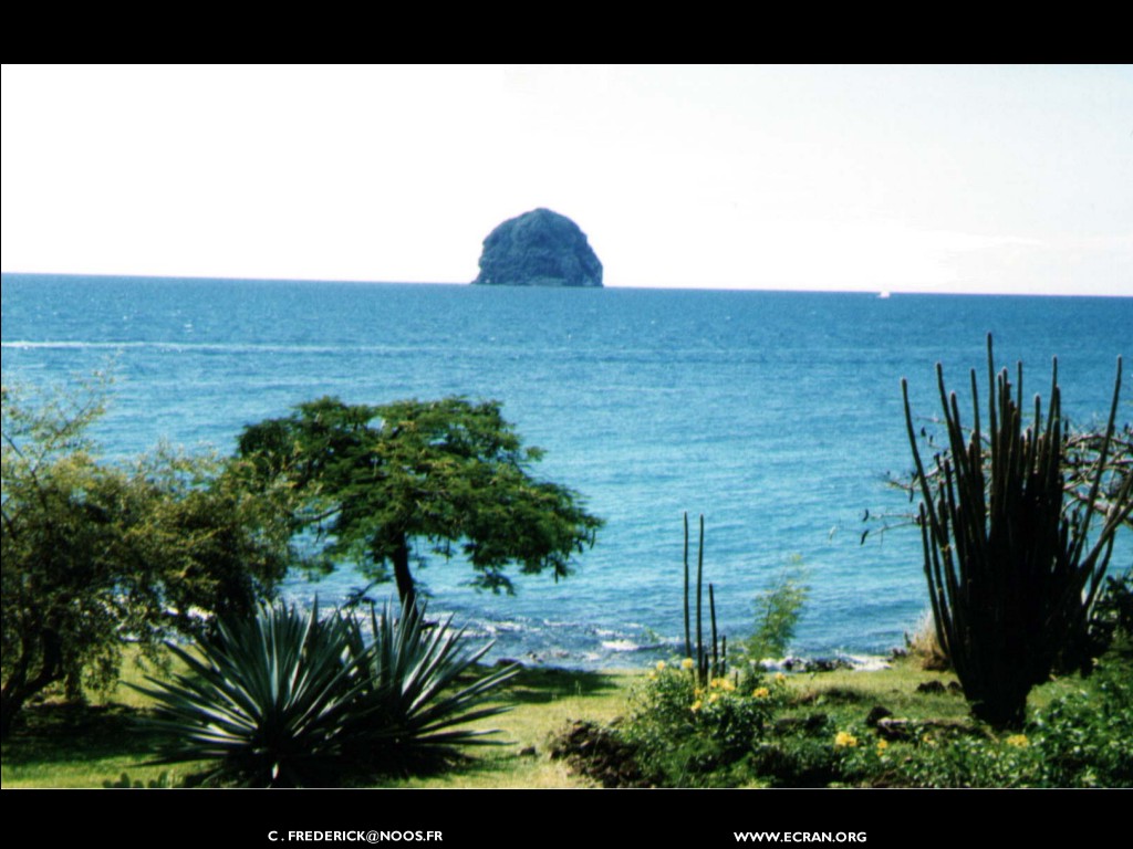 fonds d cran La Martinique en fonds d'cran par Frederick, vues du rocher du diamant, les Antilles en fond d'ecran - de Frederick