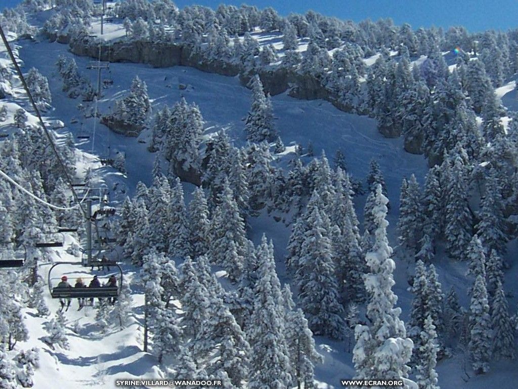 fonds d cran montagne-neige-vercors-villard-de-lans - de Syrine De Villard