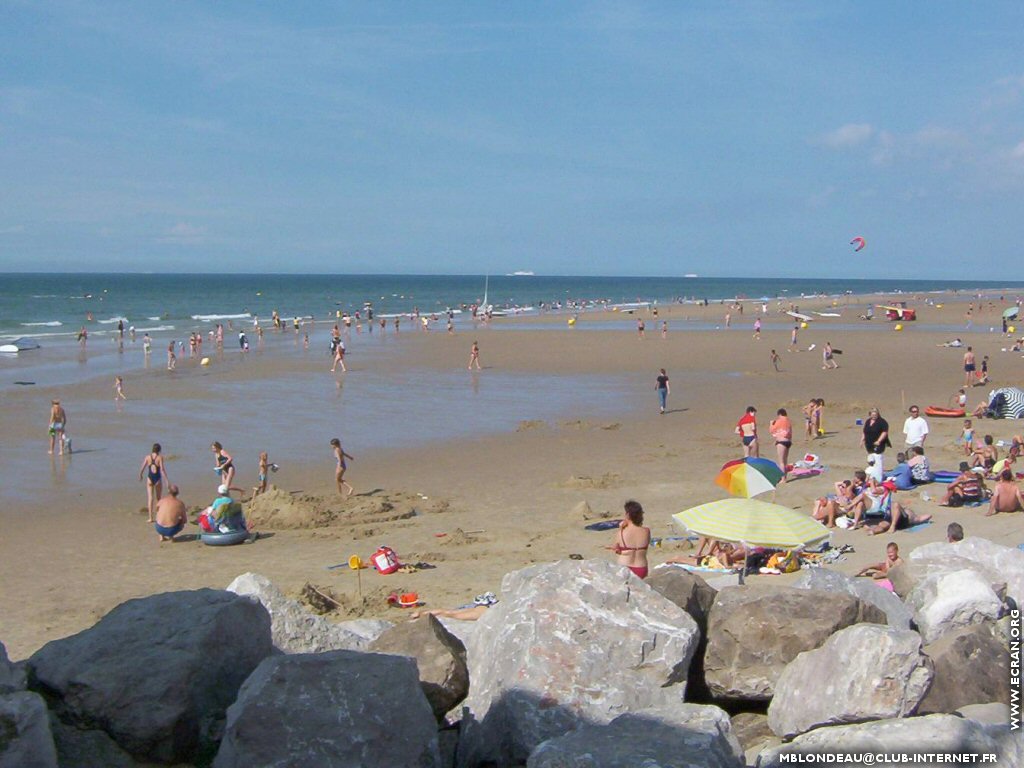 fonds d cran Nord -Cote d'Opale - Plage de Wissant par Mireille Blondeau - de Mireille Blondeau