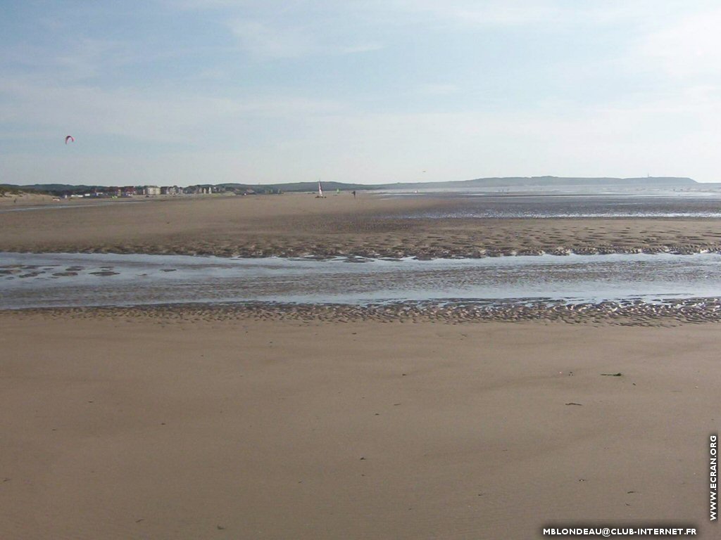 fonds d cran Nord -Cote d'Opale - Plage de Wissant par Mireille Blondeau - de Mireille Blondeau