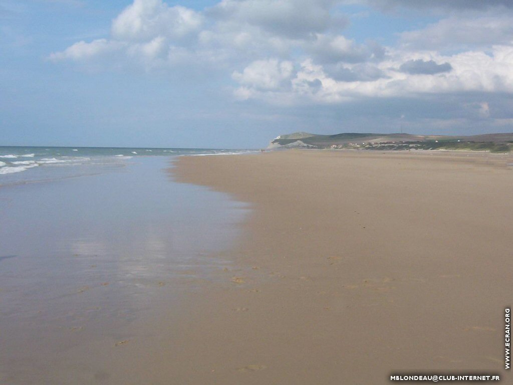 fonds d cran Nord -Cote d'Opale - Plage de Wissant par Mireille Blondeau - de Mireille Blondeau