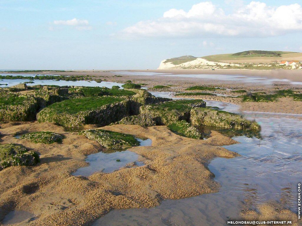 fonds d cran Nord -Cote d'Opale - Plage de Wissant par Mireille Blondeau - de Mireille Blondeau