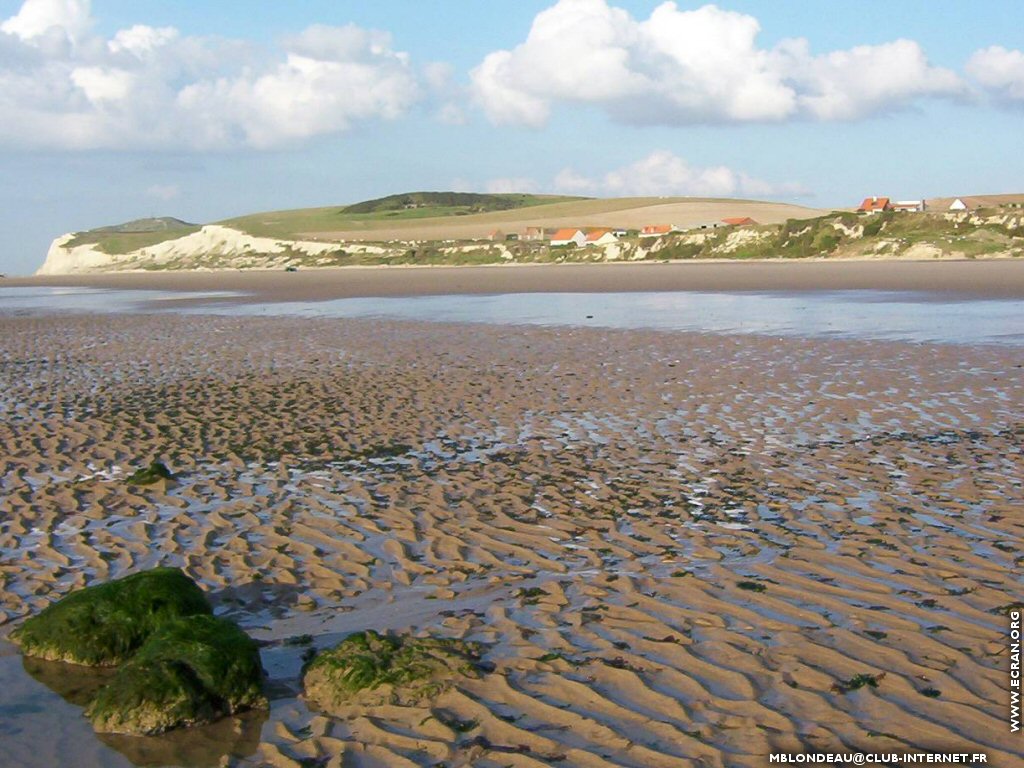 fonds d cran Nord -Cote d'Opale - Plage de Wissant par Mireille Blondeau - de Mireille Blondeau