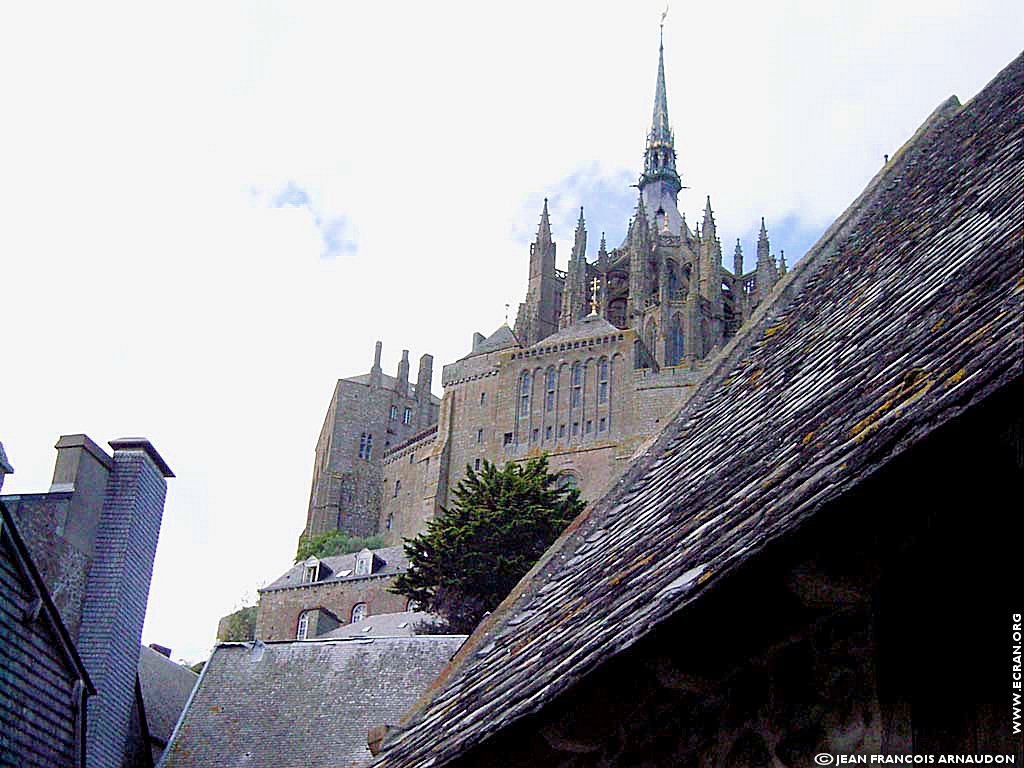 fonds d cran Le mont Saint-Michel Normandie France - de Jean Francois Arnaudon