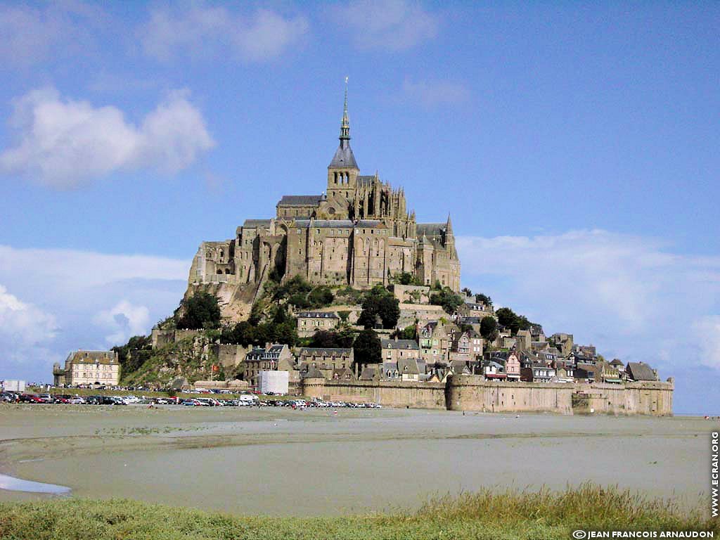 fonds d cran Le mont Saint-Michel Normandie France - de Jean Francois Arnaudon