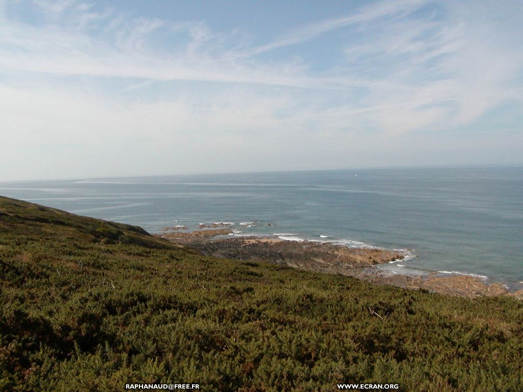 fonds d cran Manche - plages du Pou et du Rozel - Surtainville - Cote ouest de la manche  en t - France - de Jean Baptiste Raphanaud